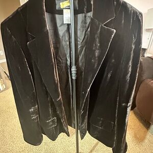 Brown Velvet Blazer